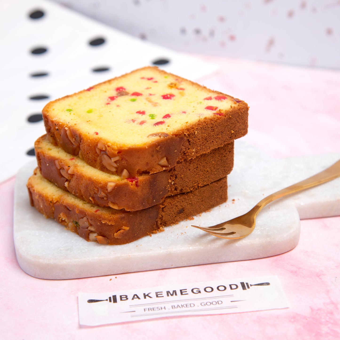 Tea cake slice