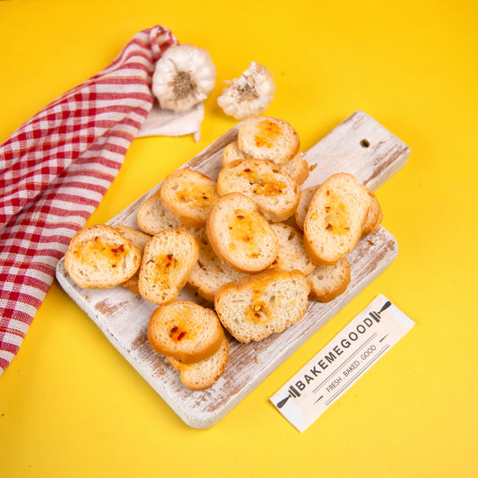 Garlic Melba toast